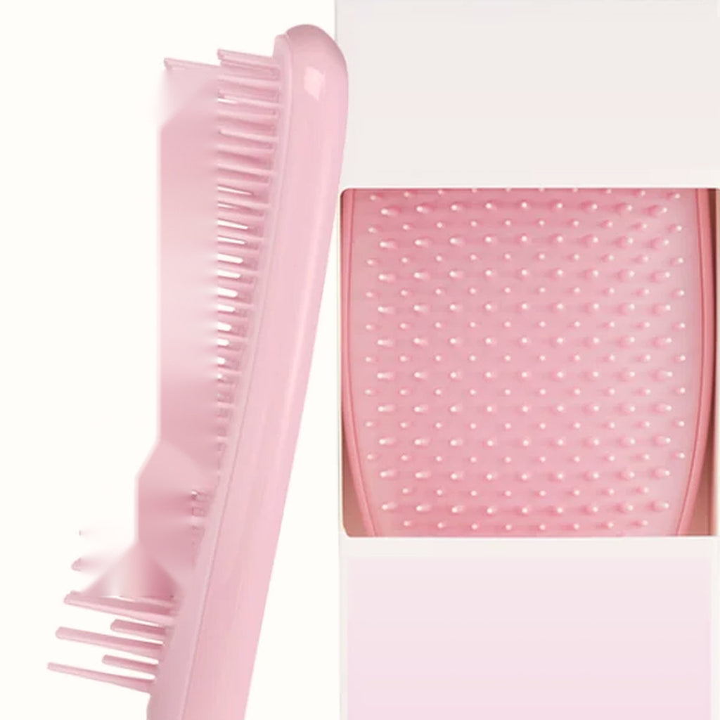 Wet Detangling Hair Brush with Two-Tier Teeth, Pink, photo 3