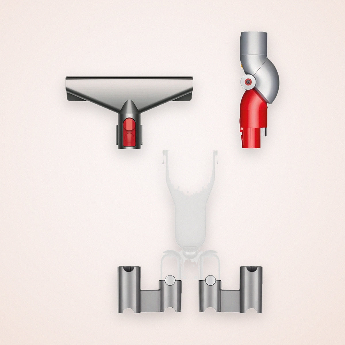 Upholstery and Under-Furniture Tool Kit with Storage for Cordless Stick Vacuum, photo 1