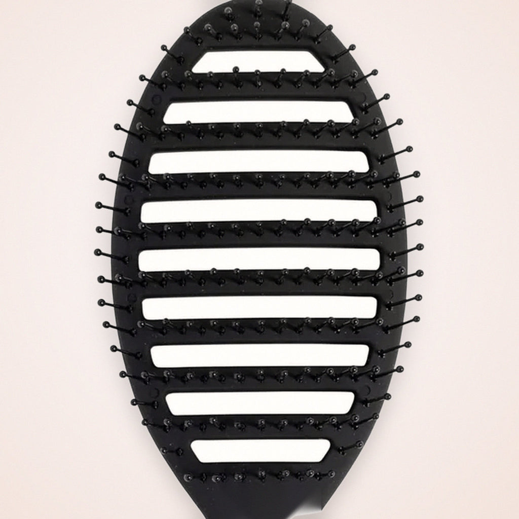 Vented Blow-Dry Hair Brush with Heat-Safe Bristles, Black, photo 3