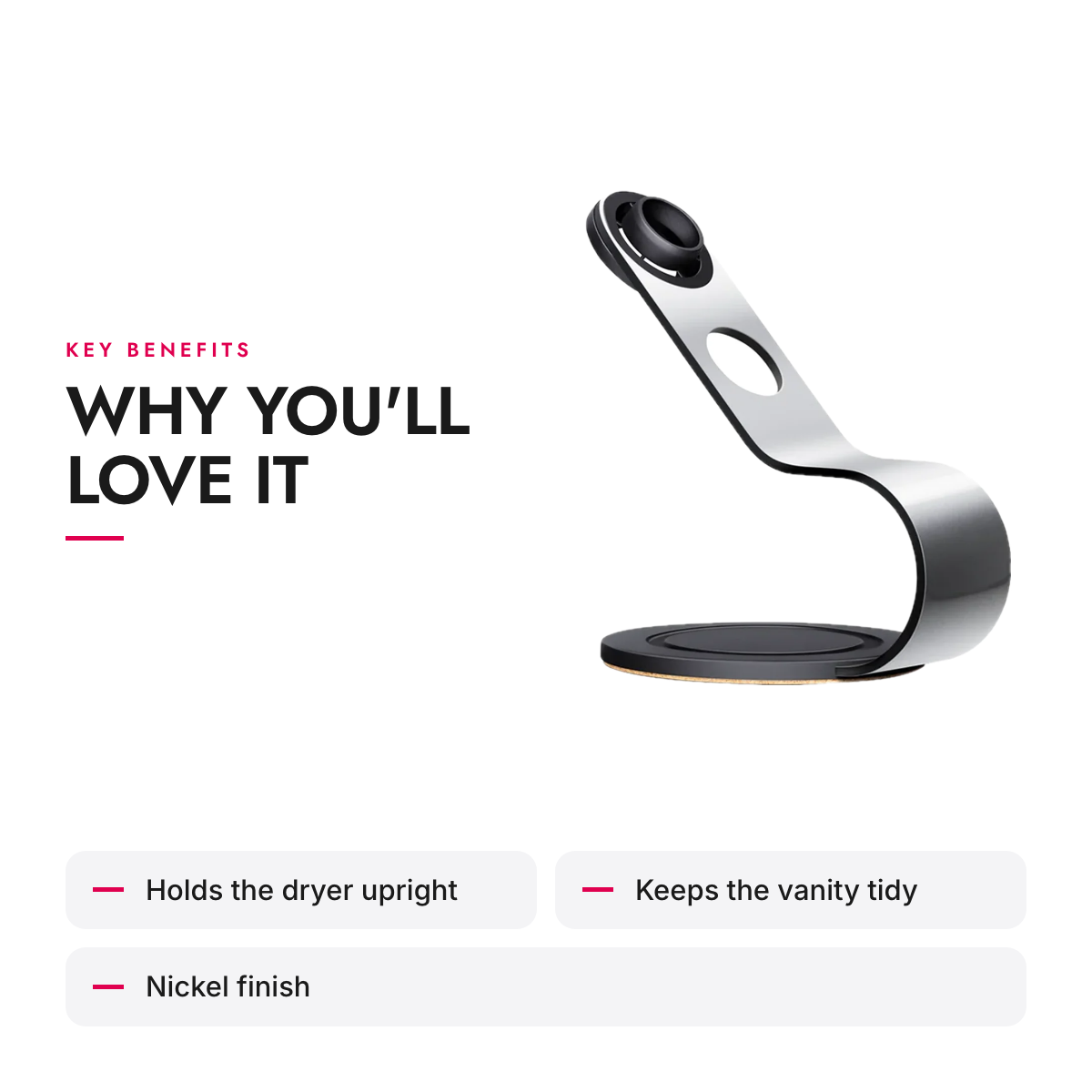 Key benefits of the Hair Dryer Display Stand