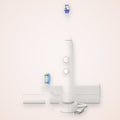 Sonic Rechargeable Toothbrush with 3 Modes, Pressure Light and Travel Case, White, photo 1
