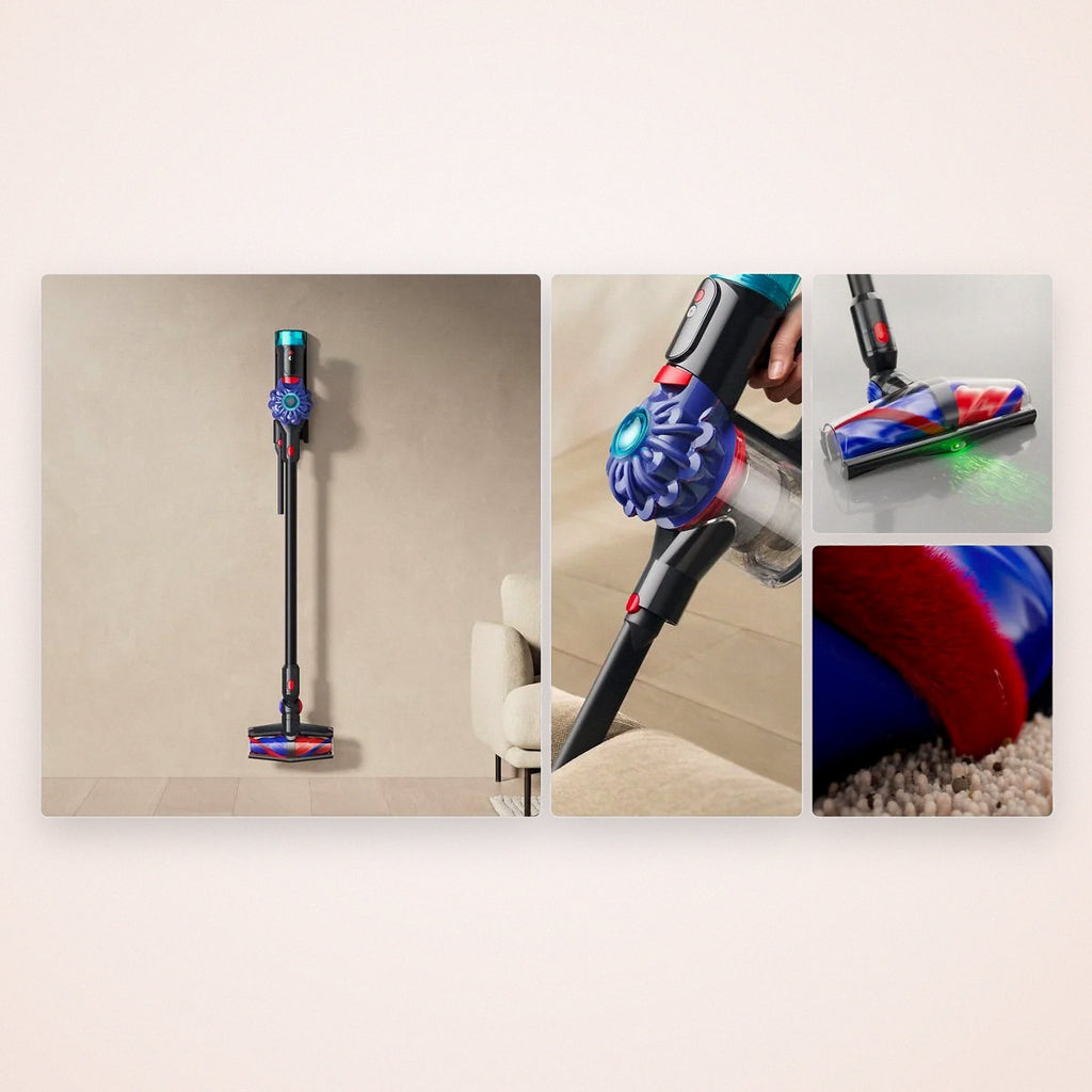 Cordless Stick Vacuum with Conical Brush Bars, Dust Light and HEPA Filtration, photo 2