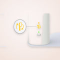 Sonic Rechargeable Toothbrush with Pressure Sensor and 2 Intensities, White, photo 1