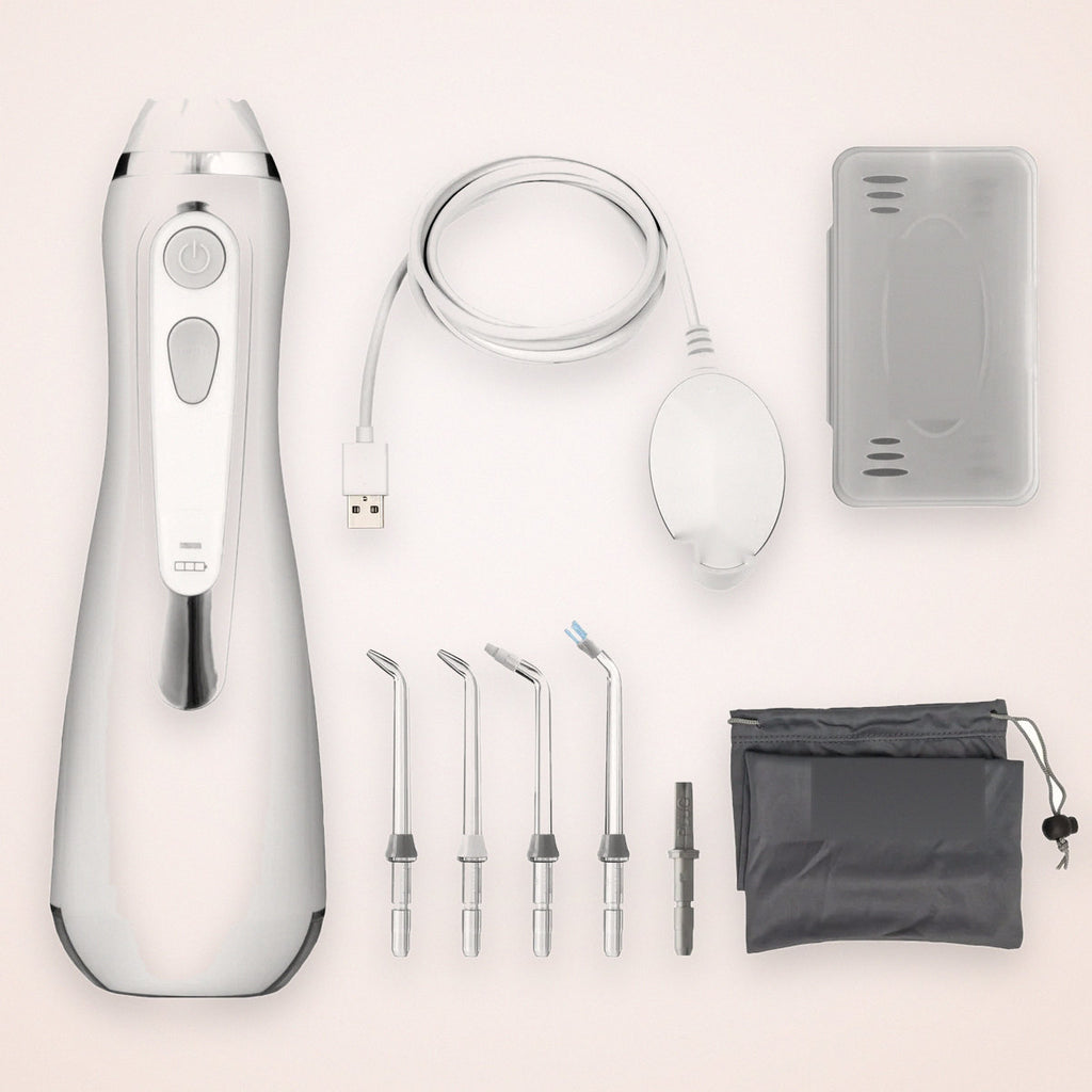 Cordless Rechargeable Water Flosser with Magnetic Charging and Travel Bag, photo 1