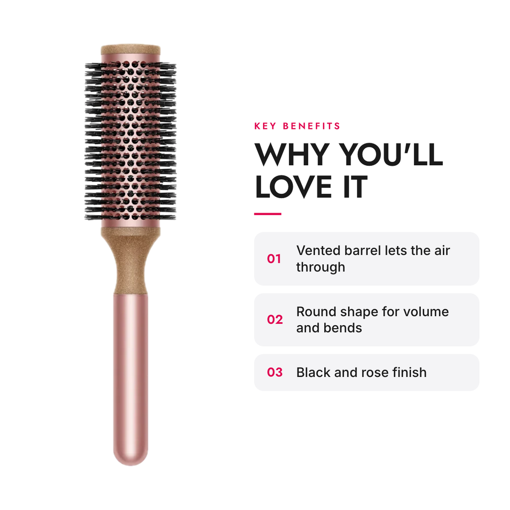 Key benefits of the Vented Round Barrel Brush