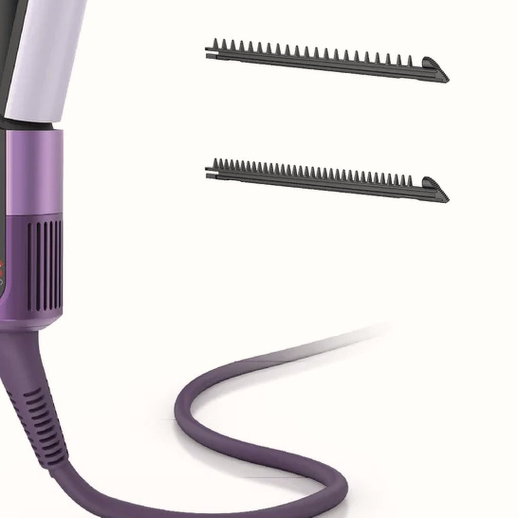 Wet-to-Dry Air Straightener with Ceramic Plates and 3 Combs, photo 3