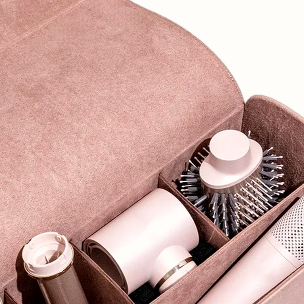 Vegan Suede Carrying Case for Air Styler and Attachments, photo 2