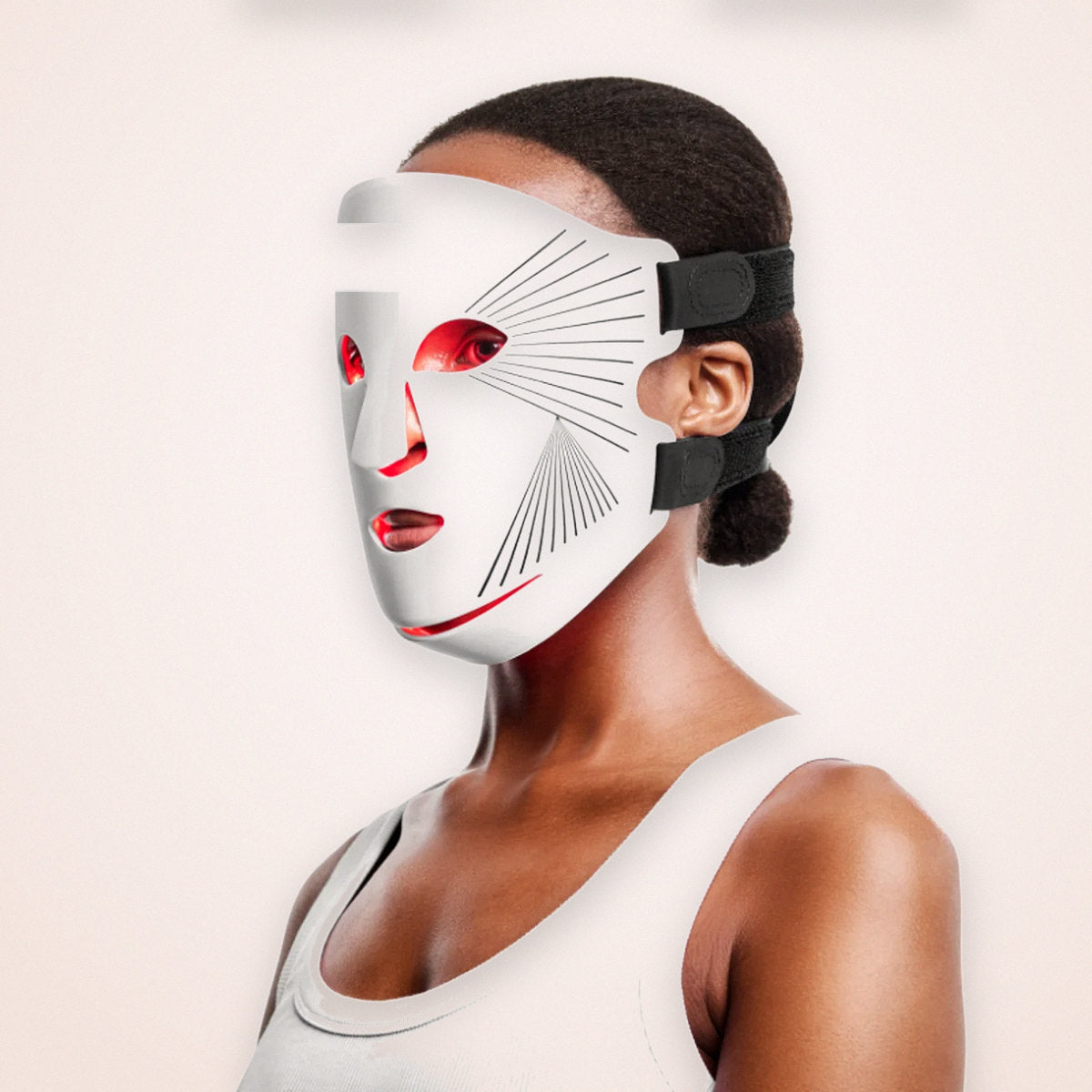 Red and Near-Infrared LED Face Mask with Chin Strap, photo 5