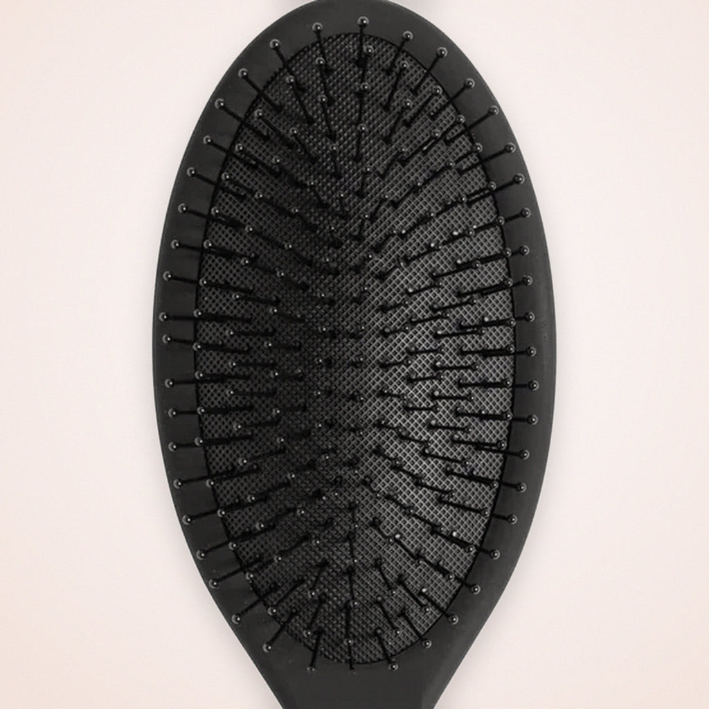 Detangling Hair Brush with Flexible Bristles, Black, photo 3