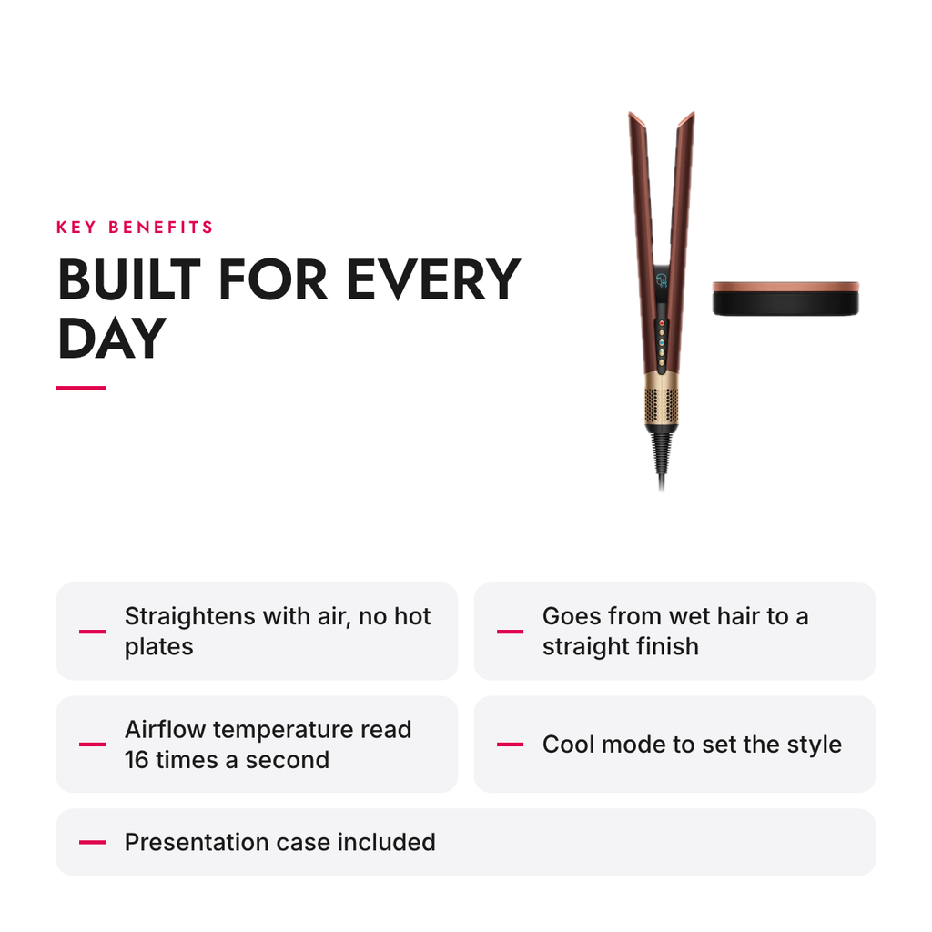 Key benefits of the Wet-to-Dry Air Straightener with No Hot Plates