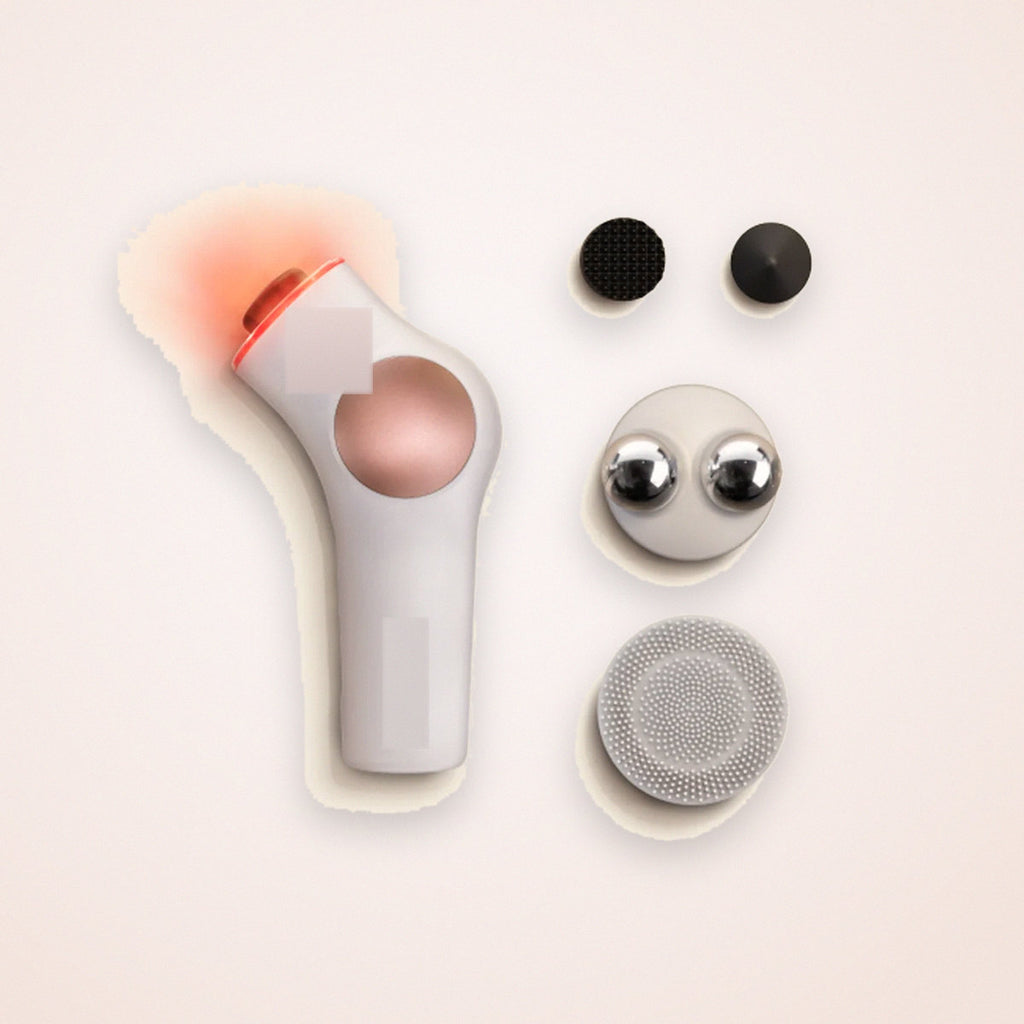 Handheld Facial Device with LED, Microcurrent, Massage and Cleansing Heads, photo 2