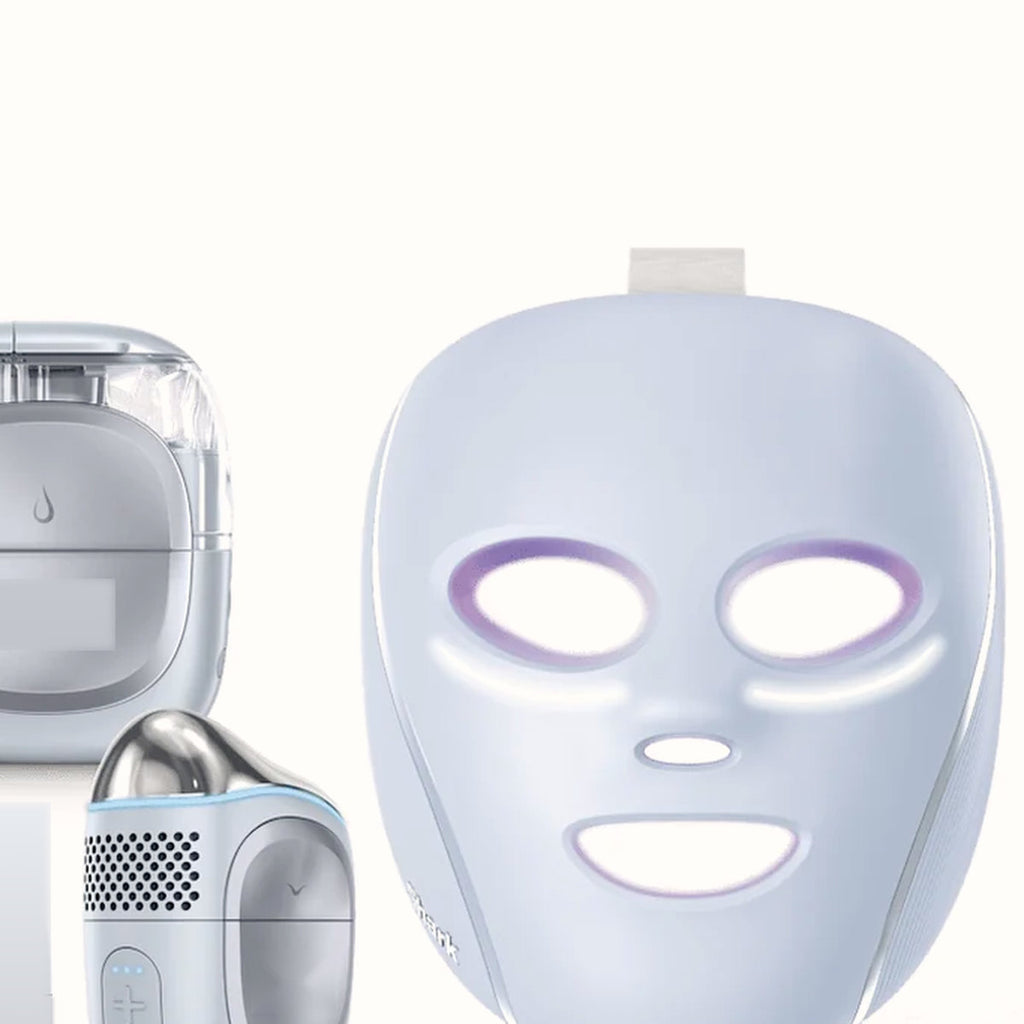 LED Face Mask with Under-Eye Cooling, At-Home Hydro Facial System & Depuffing Attachment Bundle, photo 2
