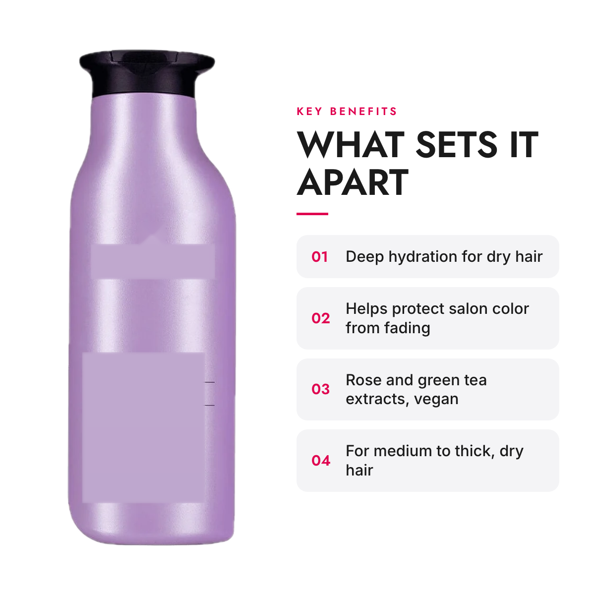 Key benefits of the Sulfate-Free Moisturizing Shampoo for Color-Treated Hair, 9 fl oz