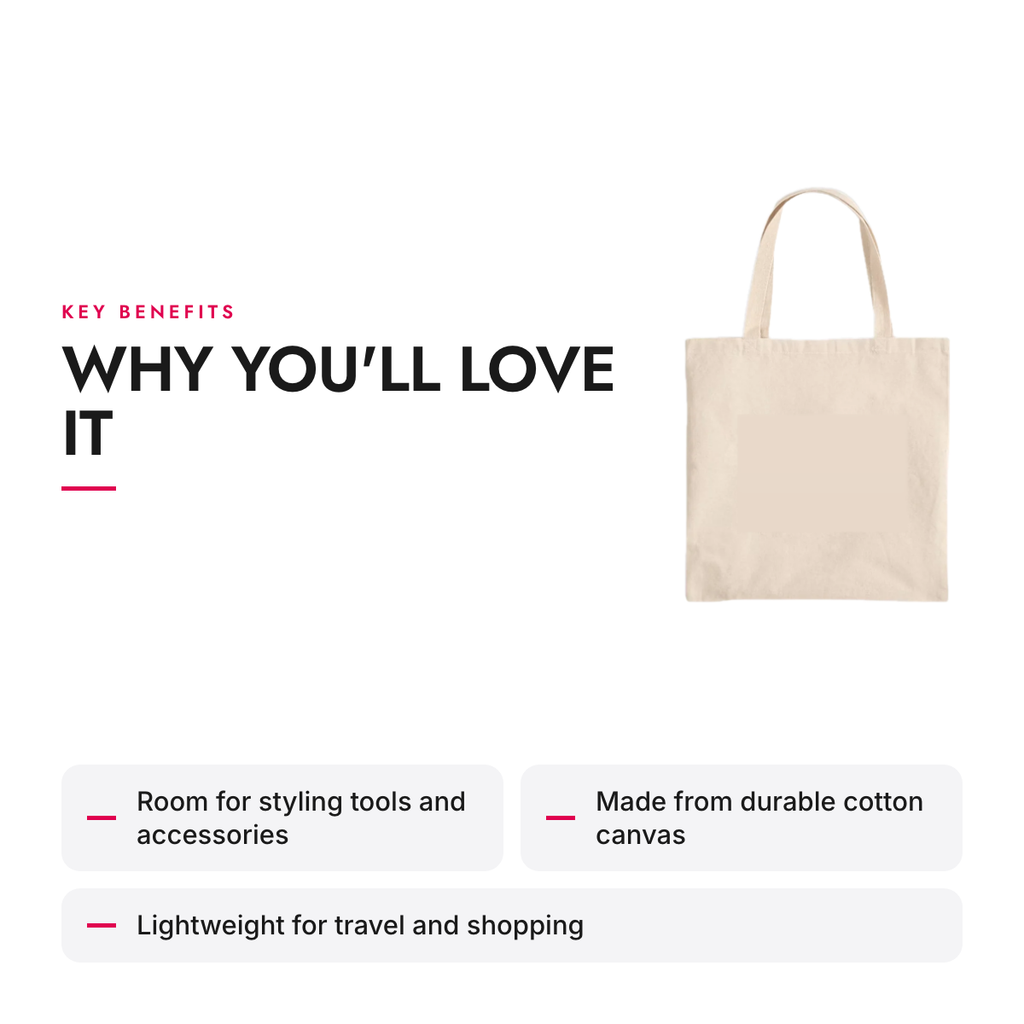 Key benefits of the Cotton Canvas Tote Bag for Styling Tools and Beauty Essentials