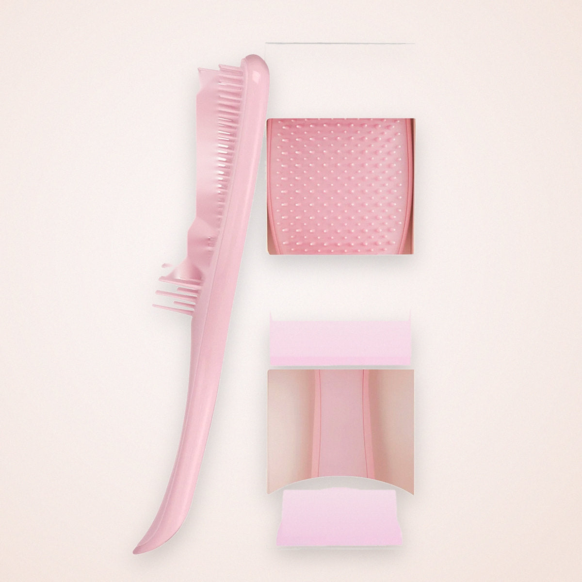 Wet Detangling Hair Brush with Two-Tier Teeth, Pink, photo 1