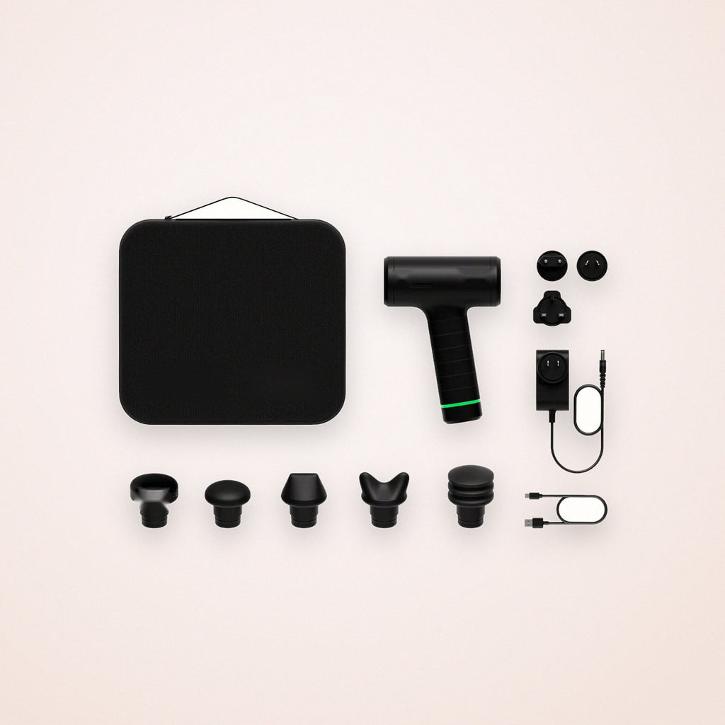 Percussion Massage Gun with Heated Head and 5 Attachments, photo 4