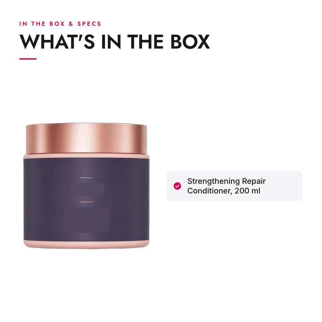 What's in the box and specifications: Strengthening Repair Conditioner, 200 ml