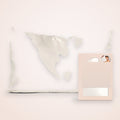 Satin Pillowcase with Zipper, Ivory, Standard/Queen, photo 1