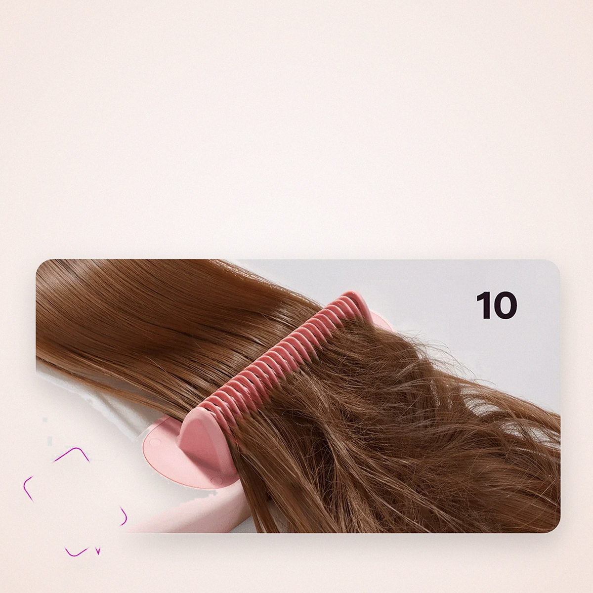 Steam Straightening Brush with 4 Heat Settings and Anti-Scald Teeth, photo 2