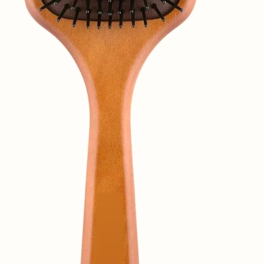 Wooden Paddle Hair Brush for Detangling and Blow-Drying, photo 3