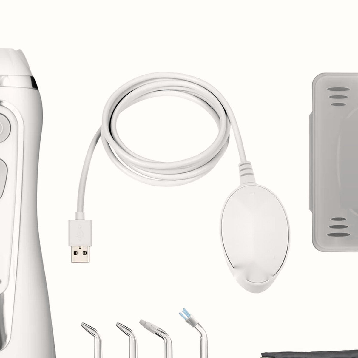 Cordless Rechargeable Water Flosser with Magnetic Charging and Travel Bag, photo 3