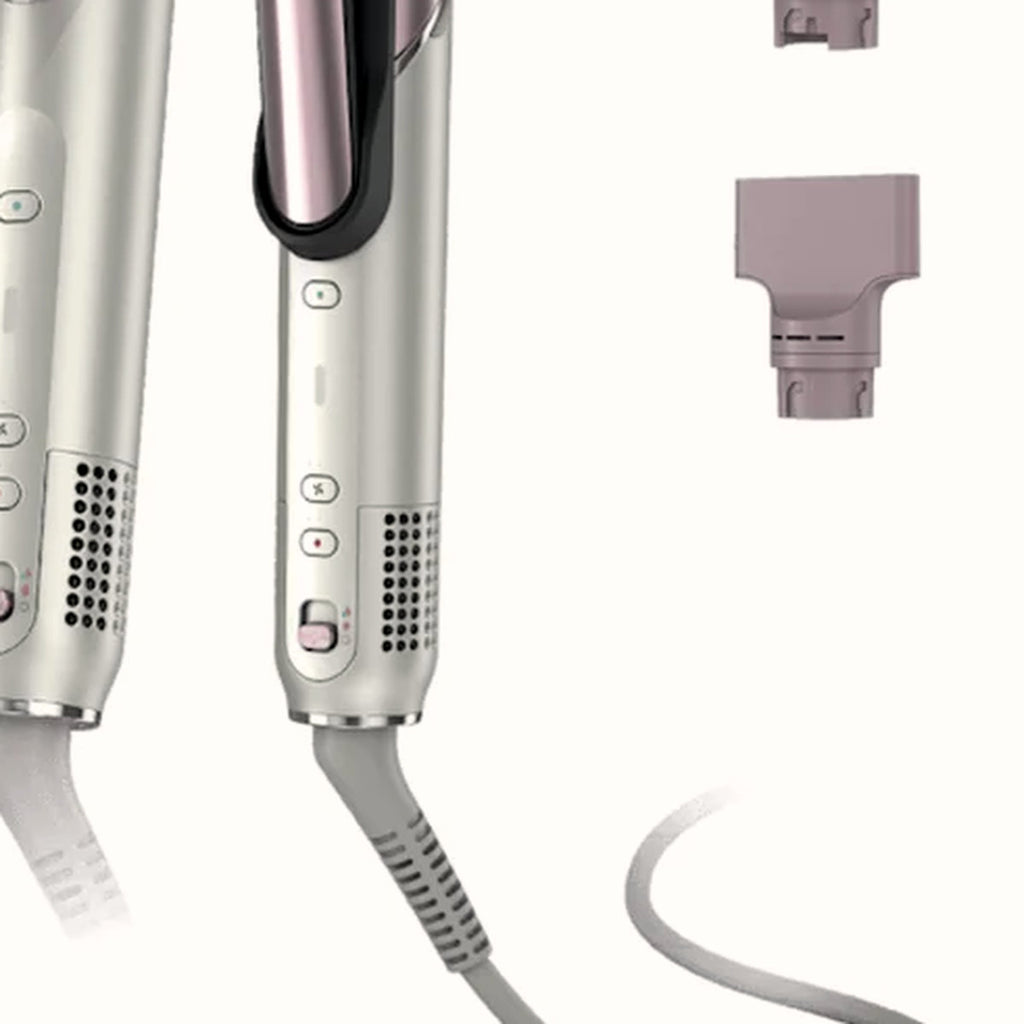 6-in-1 Air Styler and Hair Dryer with Ceramic Air Straightener, Round Brush and Auto-Wrap Curlers, photo 3