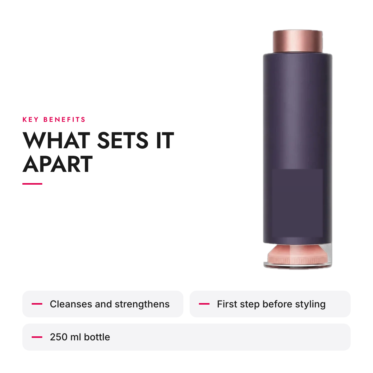 Key benefits of the Fortifying Strengthening Shampoo, 250 ml