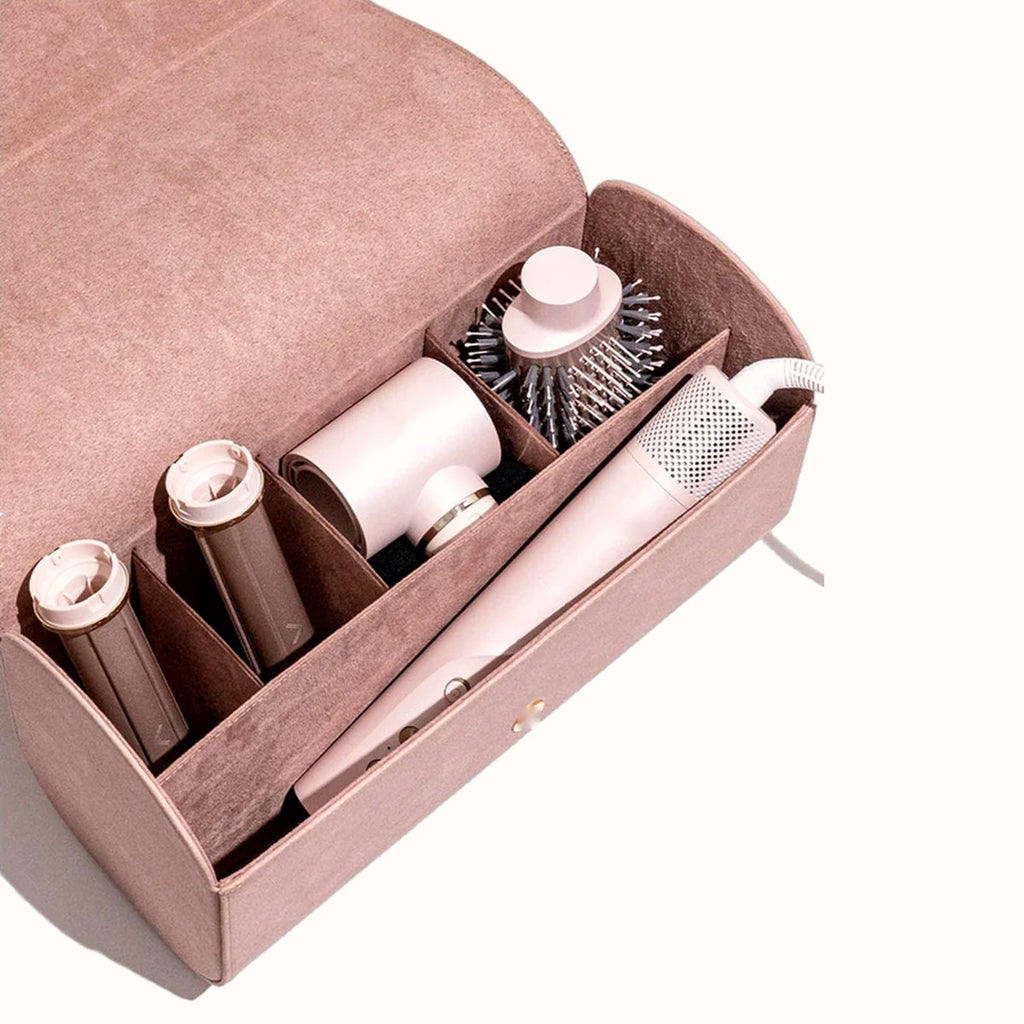 Vegan Suede Carrying Case for Air Styler and Attachments, photo 1