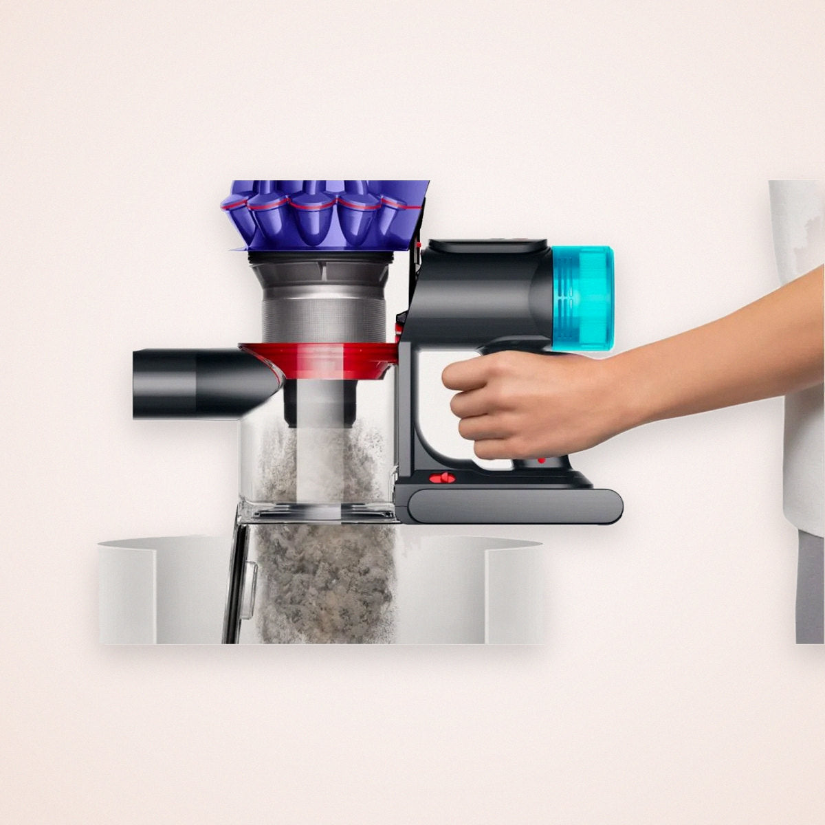 Cordless Stick Vacuum with Conical Brush Bars, Dust Light and HEPA Filtration, photo 4