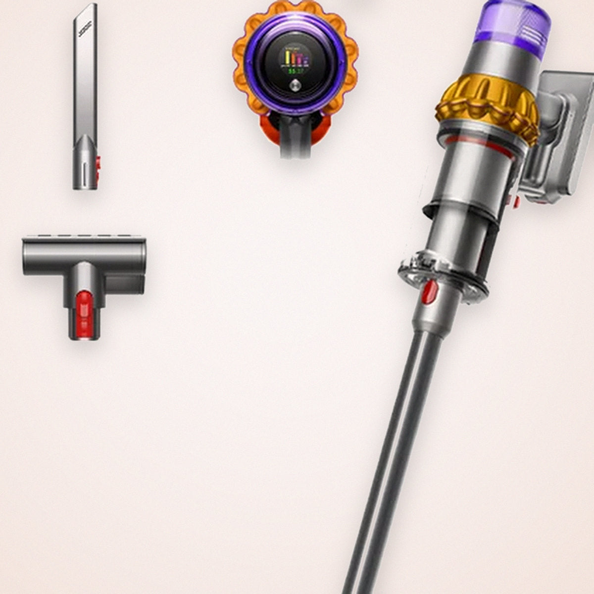 Cordless Stick Vacuum with Laser Dust Detection and Particle Counter, photo 3