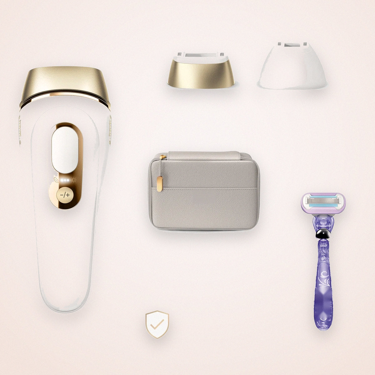 At-Home IPL Hair Removal Device with Skin Tone Sensor and 2 Caps, photo 2