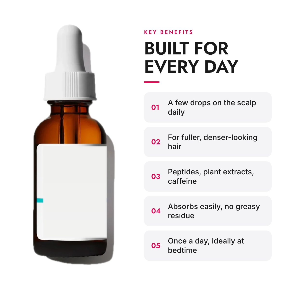 Key benefits of the Multi-Peptide Scalp Serum for Fuller-Looking Hair, 60 ml